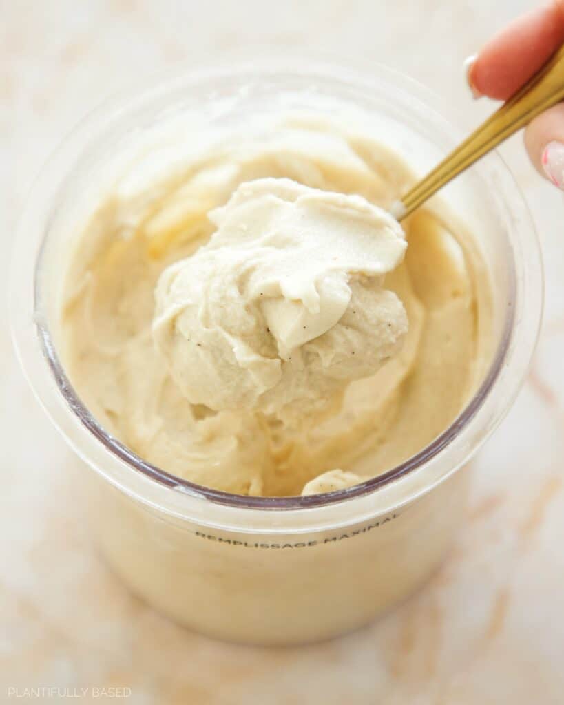 High Protein Vegan Vanilla Ninja Creami