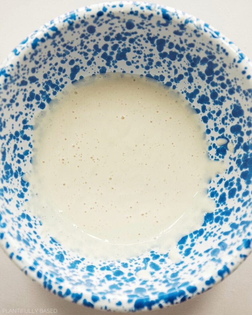 image of blended up silken tofu