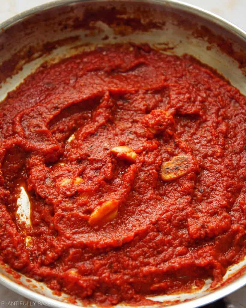 arrabbiata sauce after cooking