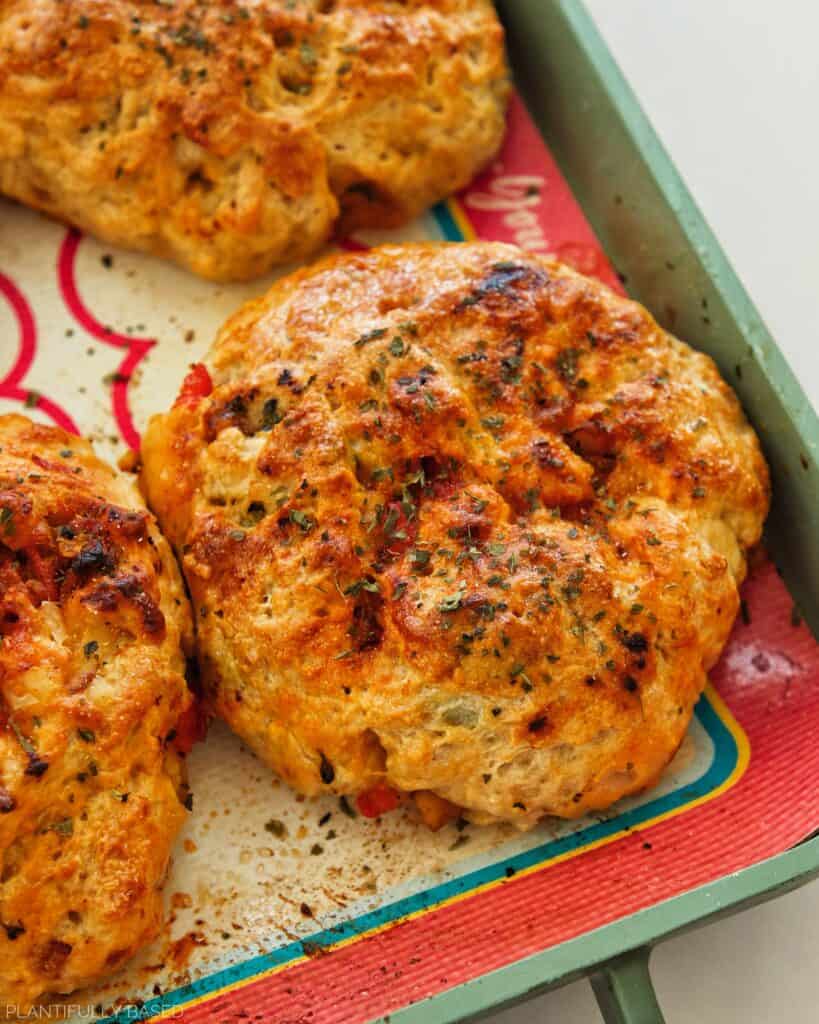 Stuffed Protein Pizza Bagels