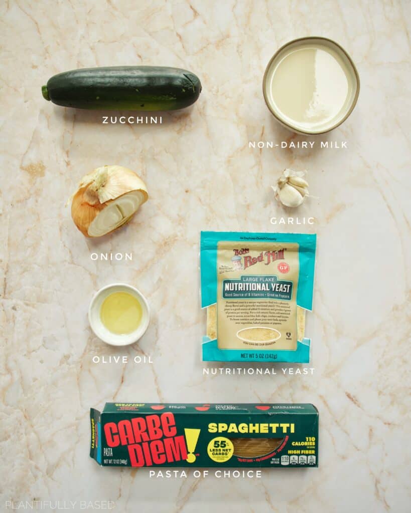 ingredients for vegan alfredo sauce
