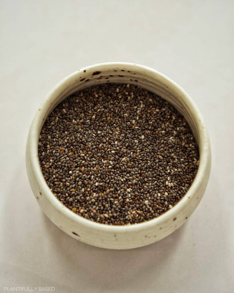 chia seeds in a bowl