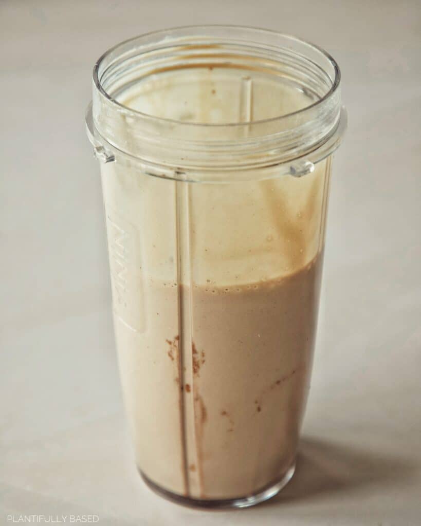 blended up ingredients