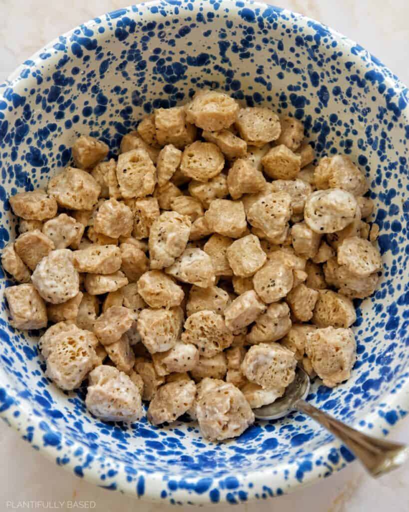 soy chunks coated in cornstarch