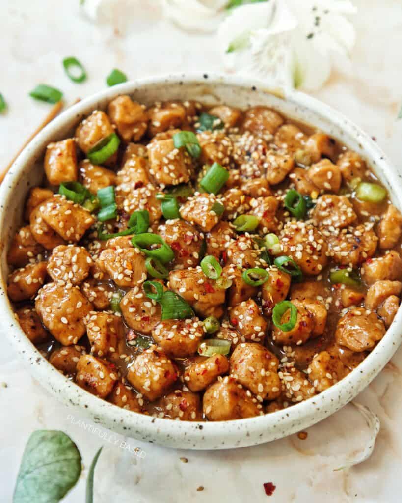 vegan sesame chicken