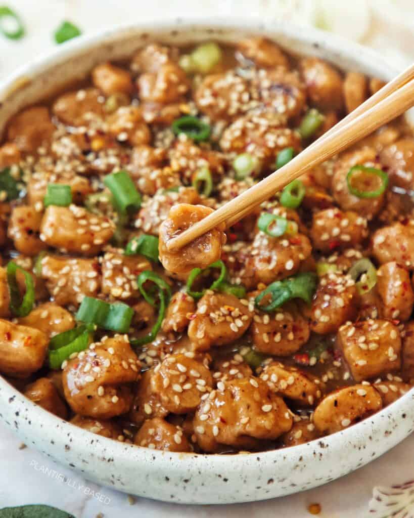 vegan sesame chicken
