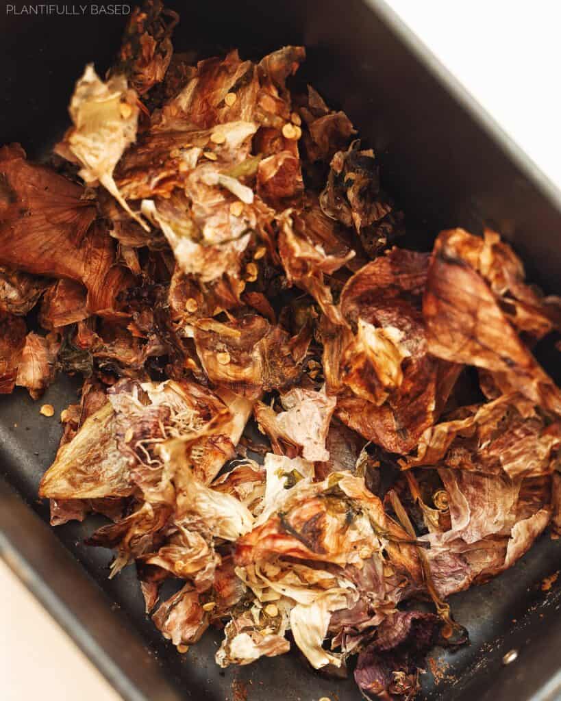 dried veggie scraps from broth