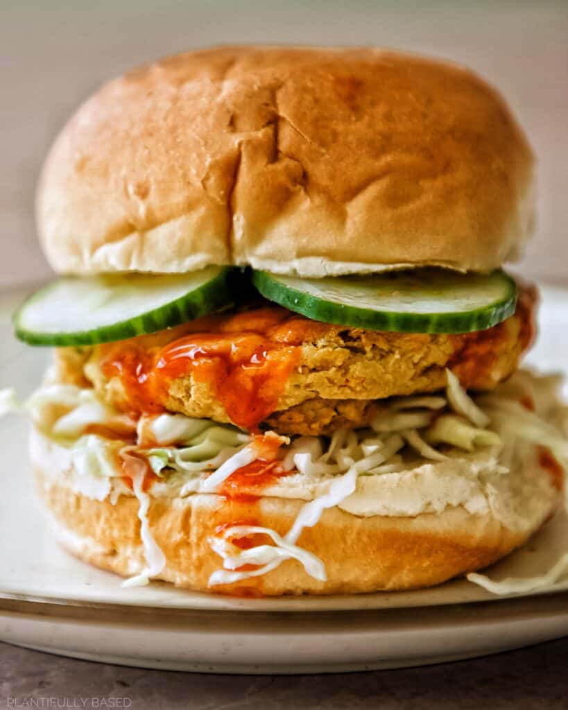 Amazing Tofu & White Bean Veggie Burger (Delicious Vegan Patty)