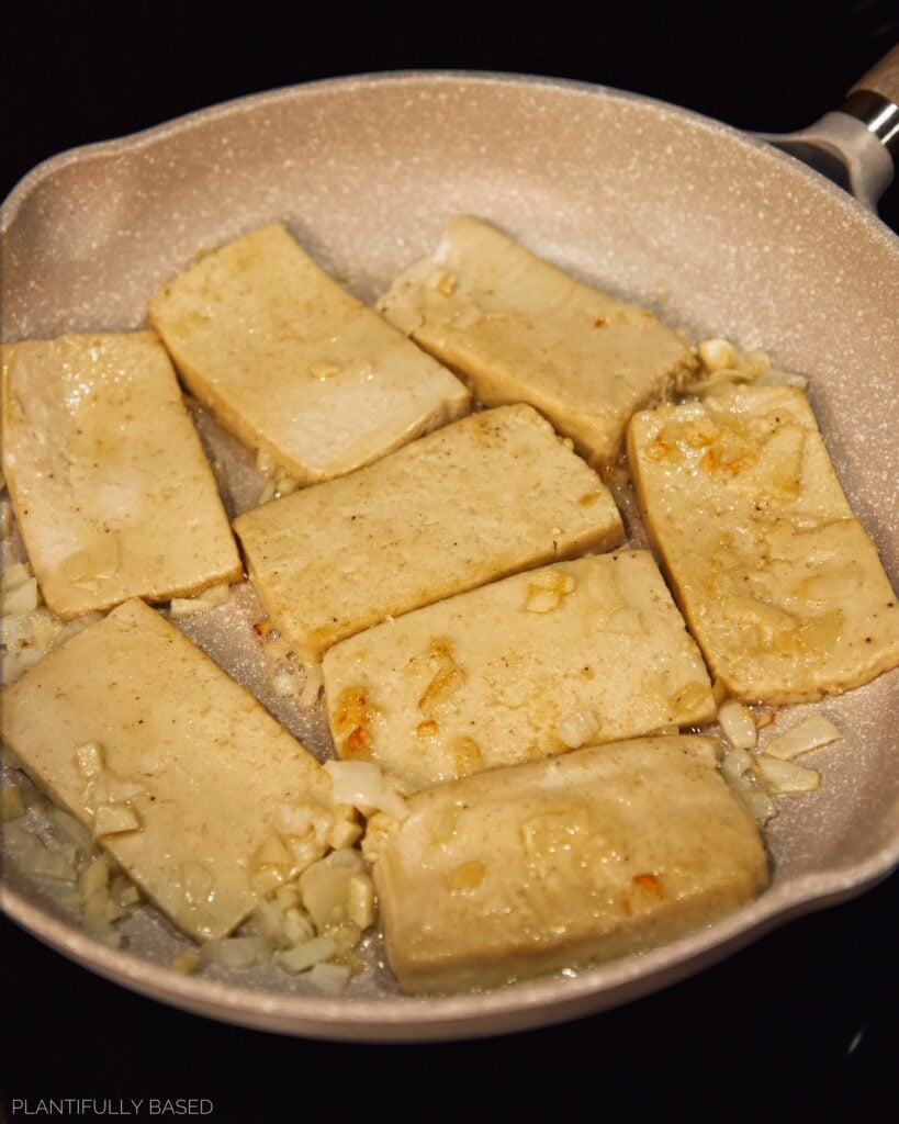 cooked tofu for tofu marsala