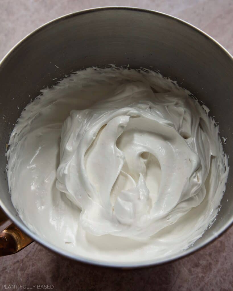 meringue for vegan chocolate ice cream