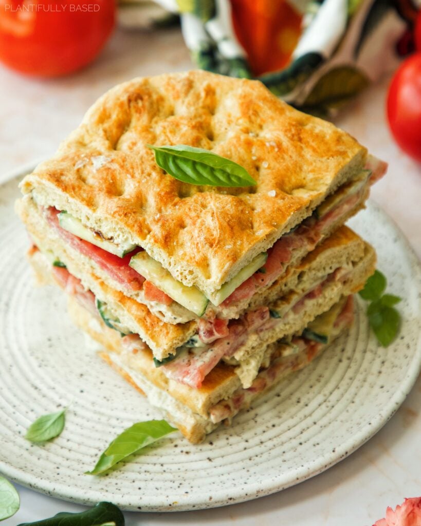 High Protein Focaccia Sandwich