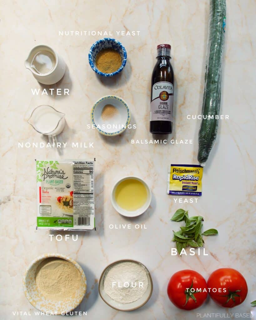 ingredients for High Protein Focaccia Sandwich