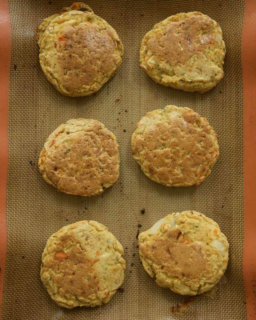 patties after baking