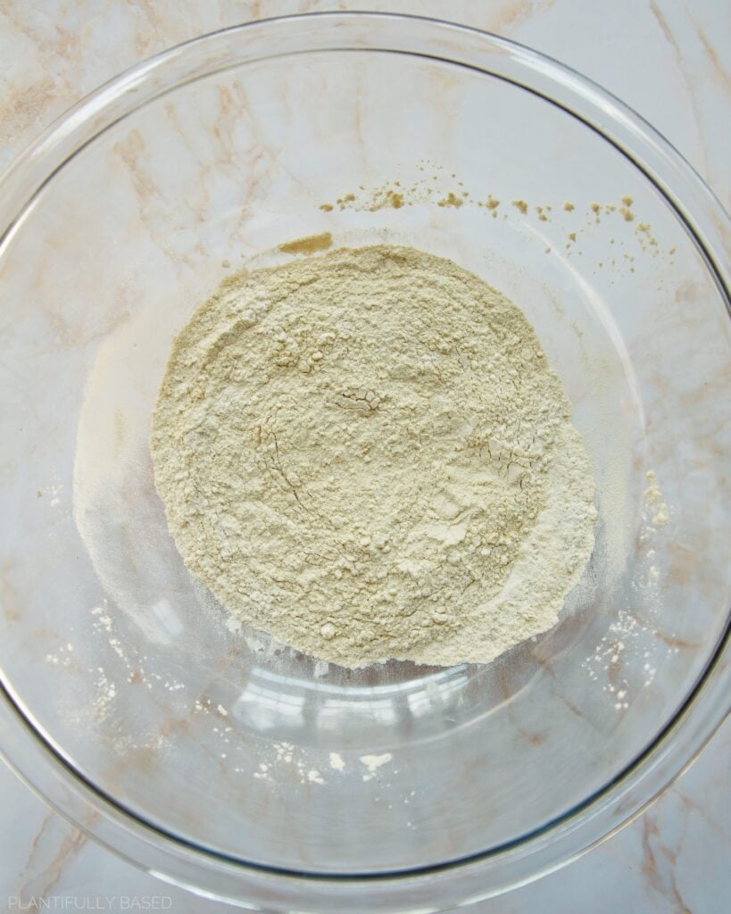 dry ingredients for High Protein Focaccia Sandwich