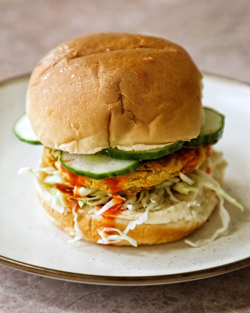 Amazing Tofu & White Bean Veggie Burger (Delicious Vegan Patty)