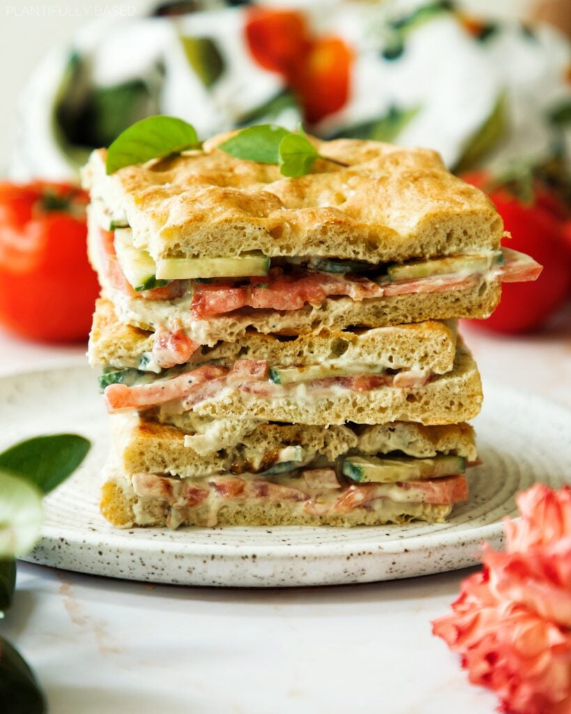 High Protein Focaccia Sandwich