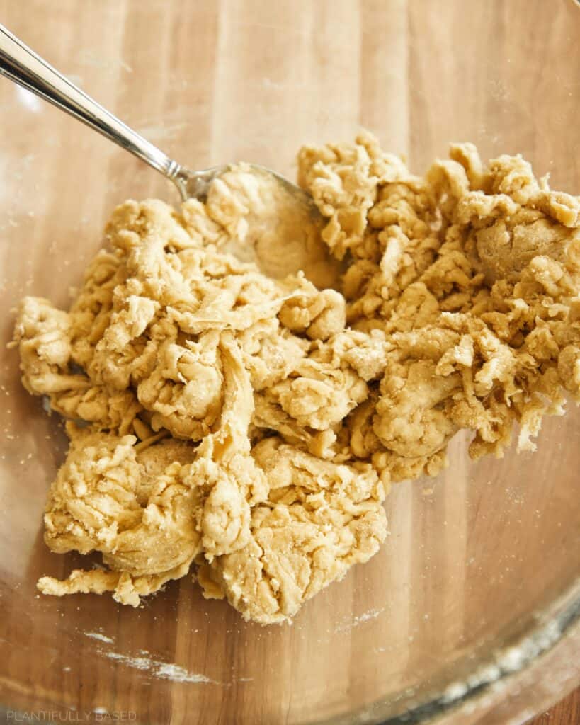 shaggy dough before kneading