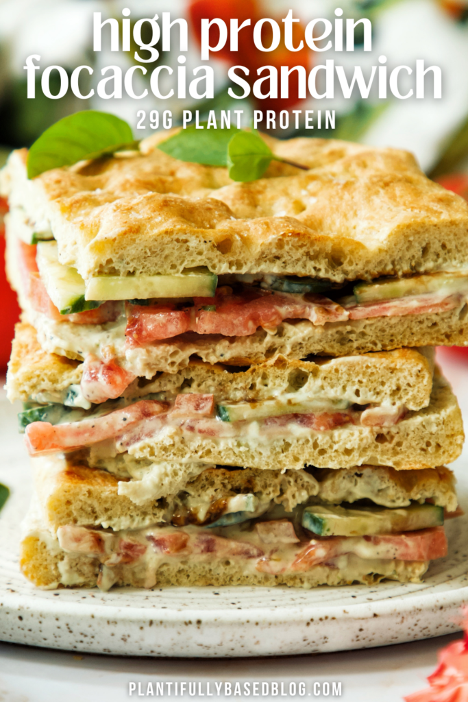 High Protein Focaccia Sandwich